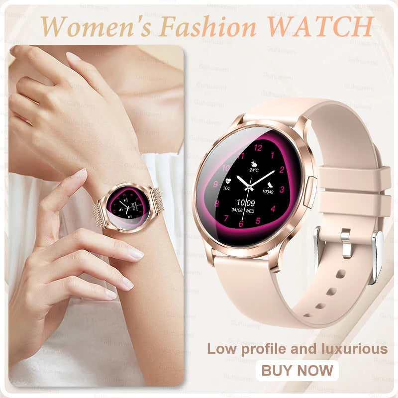 2025 New Smart Watch For Women Gift 1.32 Inch Full Touch Screen Sports Fitness Watches Bluetooth Calls Digital Smartwatch Ladies