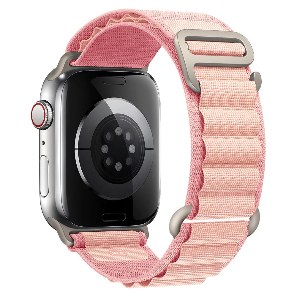 for Apple watch Straps 45mm 46mm 49mm 42mm iwatch Band 44mm 41mm 40mm Nylon Alpine bracelet correa Series 10 9 8 7 6 SE Ultra 2