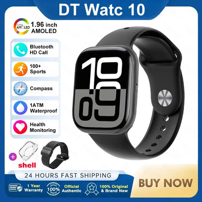 2026 New Original for Apple DT Watch 10 Smart Watch Men AMOLED 4GB Memory Music 3D Surround BT Call Waterproof smart watch Woman