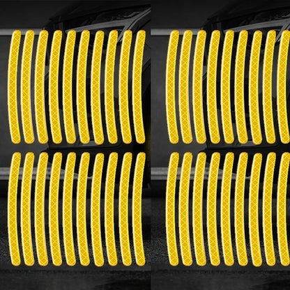 Car Wheel Hub Reflective Stripes Sticker Driving Safety Tire Decor Warning Sticker Warning Reflective Tape Car Accessories