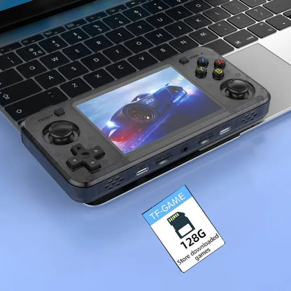 New R36H Game Console R36S Horizontal Retro Handheld Consolas Open Source Portable Pocket Video Player 64GB 3.5 Inch Boy Gift