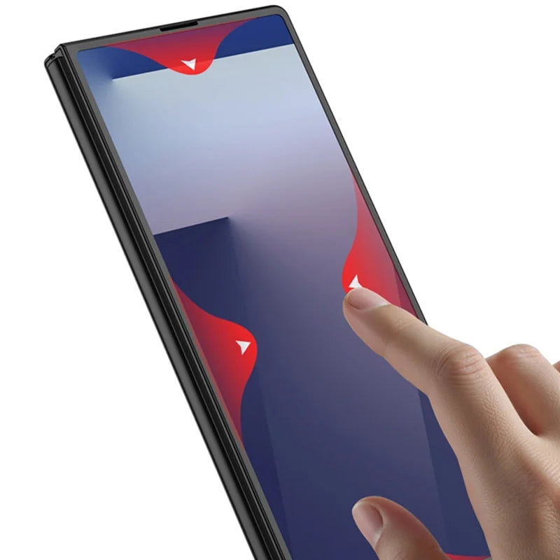 Luxury Fashionable Ultra-thin Phone Case For Samsung Galaxy Z Fold 7 5G With Screen Glass Protect Film Matte Protector Cover