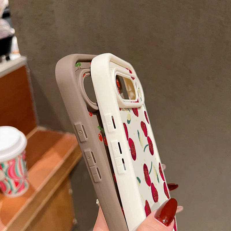 Cute Large Cherry Soft Phone Protector Case For Google Pixel 10 8 Pro 9A 8A 7A 9 10 Pro XL Shockproof Cover For Pixel 9 8 7 Pro