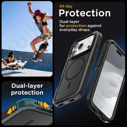 Case For iPhone 17 16 15 14 13 12 11 Pro XR Max Plus Heavy Duty Shockproof Anti-Scratch Rugged Protective with Kickstand Cover