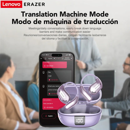 ERAZER XT66PRO Bluetooth Earphones ASMR Headsets DIY APP AI Translator Earbuds Wireless Headphones 13 Hours long life Display