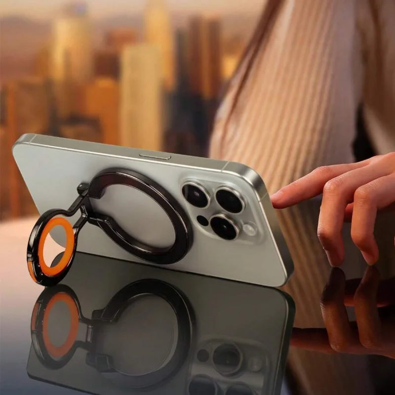 Magnetic Ring Buckle Phone Holder 360-Degree Rotating Desktop Fixed Strong Magnetic Adsorption Portable And Universa