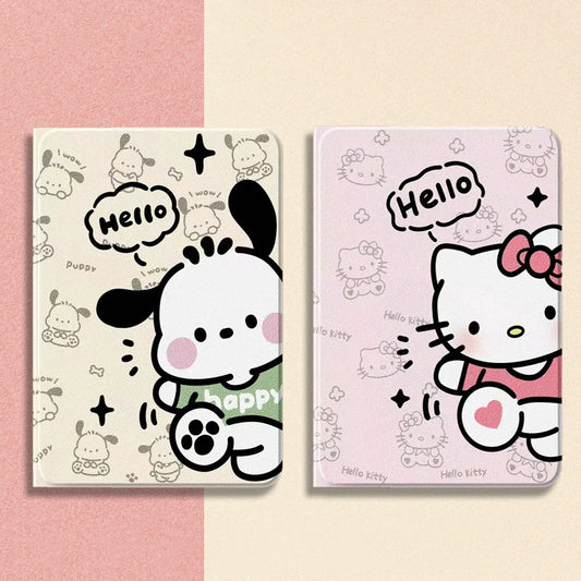 Hello Kitty Case for 9th 10.2in 10th Generations 10.9in Cartoon Pochacco Protective Case Air3 10.5in Pro 20 21 11in Tablet Case
