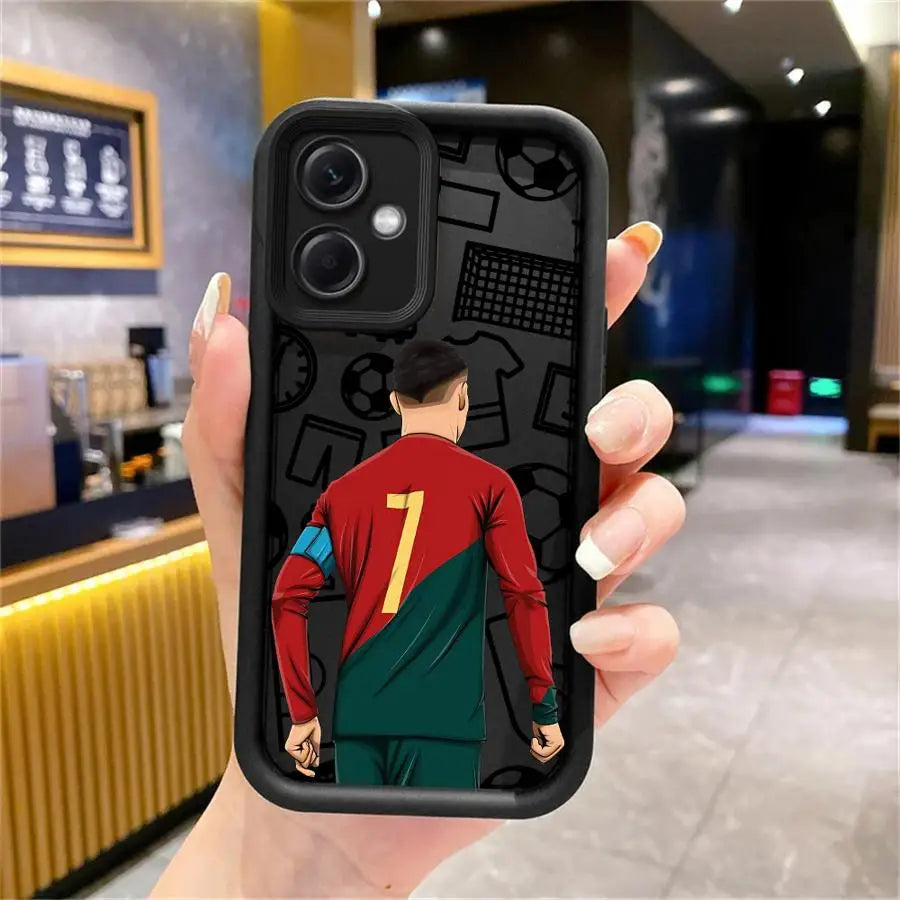 Cartoon Football Number Phone Case for Xiaomi Redmi 12 13C 5G 14C A1 A2 Plus A3 A3X A4 Poco X3 NFC C50 C51 C61 Funda Cover
