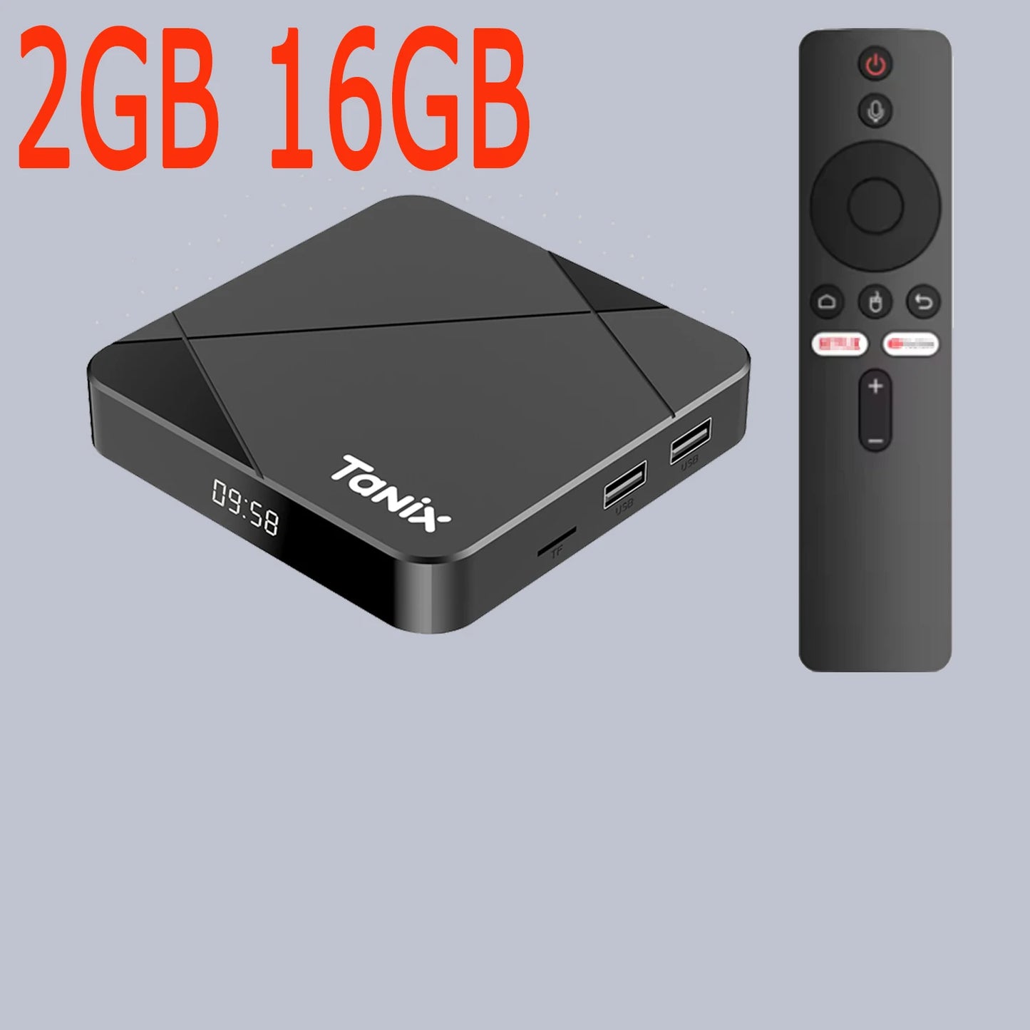 TANIX TX5 Amlogic S905Y5 Android14.0 4K Video LAN Wifi6 BT5.0 Voice Assistant Remote Control Game Media Stick Smart TV Box