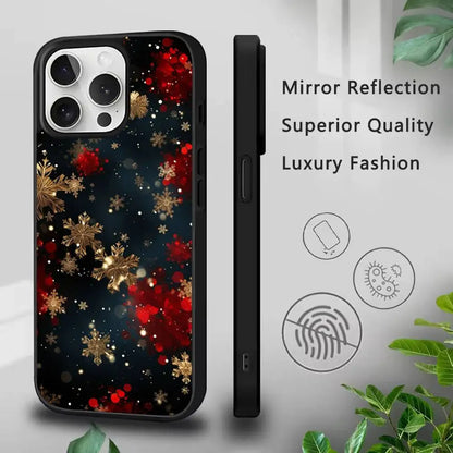 Christmas Art Snowflakes Phone Case For IPhone 17,16,15,Pro,Max,Air,14,Plus,13,12,11 Magesafe Wireless Charge Cover