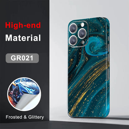 CASEKiTTY Skin Wrap Sticker Back Film For iPhone 15 Pro Max 14 Plus 13 12 Mini Protective Decal Side Frame Back Screen Protector