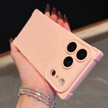 Shockproof Frosted Magnetic Phone Case For iPhone 17 Air 16 15 14 Plus 13 Pro Max For Magsafe Wireless Charging Soft TPU Cover