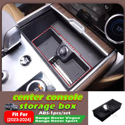 Car Storage Box for Range Rover 2013-2024 Interior Armrest Organizers for Range Rover Sport Vogue Center Console Tidying Tray
