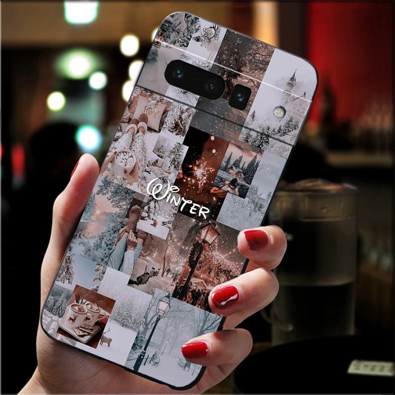 Phone Case For Google Pixel 10 9 Pro XL 9A 8 7 6 Pro Pixel 8A 7A 6A Pixel 8 7 6 5 Winter Christmas Case