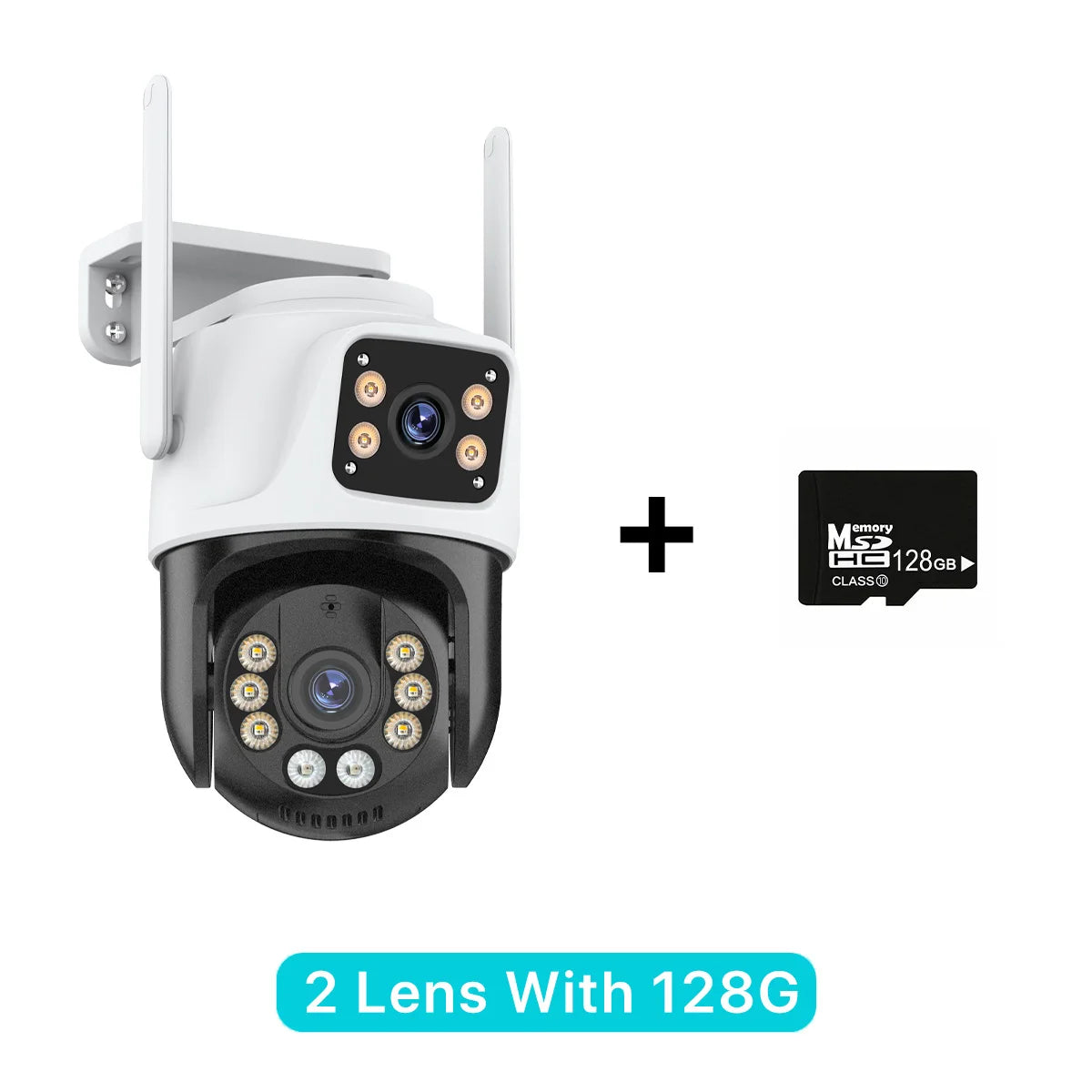 Three Lens PTZ IP Camera Outdoor HD Three Screen WiFi Security Camera Auto Tracking Dual Len Wirelss CCTV Camera iCsee