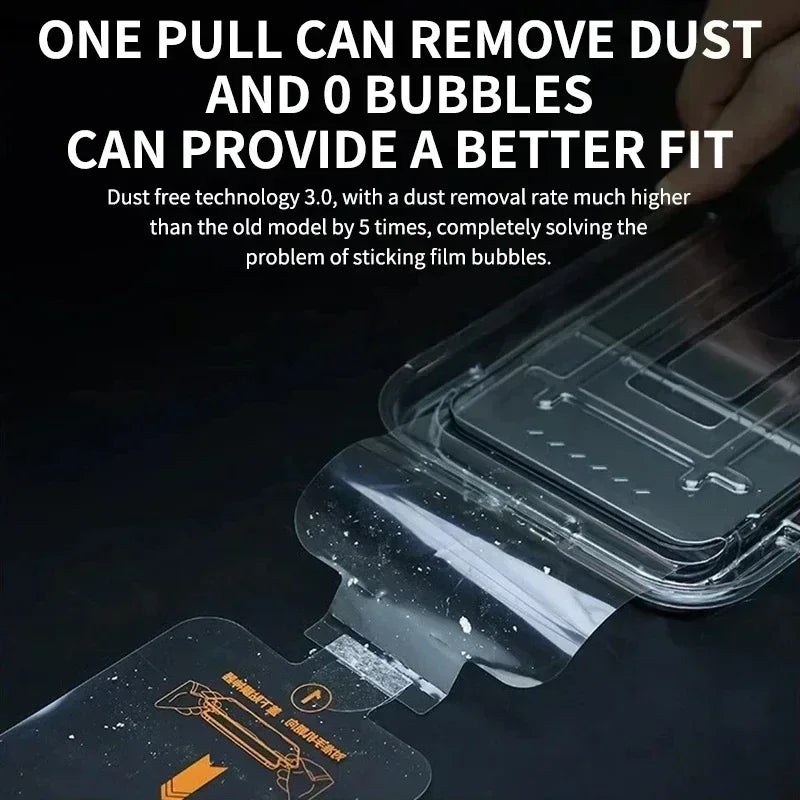 5Pcs Oleophobic Coating Dust Free Easy Installation Screen Protector For iPhone 15 14 11 13 12 16 Pro Max XS XR 15 16 Plus Glass