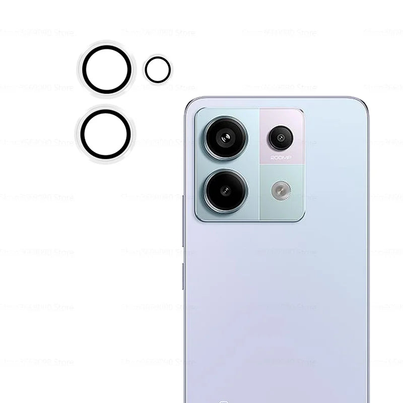 3D Camera Protector Glass For Xiaomi Redmi Note 13 Pro 13Pro Plus 4G 5G HD Tempered Glass Lens Metal Rear Ring Redmy Note13 Pro - covers4phones