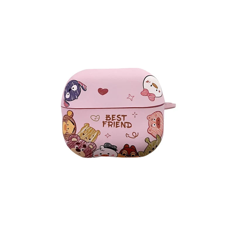 Cute Matte Stitch Case for Samsung Galaxy Buds 3 Headphone Case Cartoon Disney Earphone Bag for Galaxy Buds3 Pro