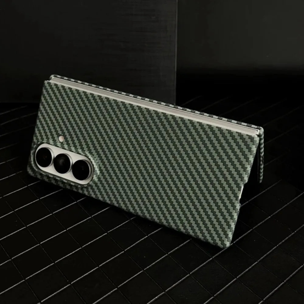 High-end Ultra Thin Carbon Fiber Phone Case for Samsung Galaxy Z Fold 7 6 5 4 3 Magsafe Wireless Charging Screen Protector Cover
