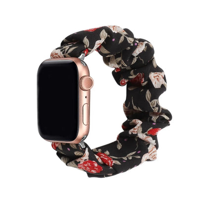 Scrunchie Compatible For Apple Watch Band 49mm 40mm 41mm 38/42mm 44mm 45mm Cute Printed Elastic For iWatch Series 9 8 7 6 5 3 SE