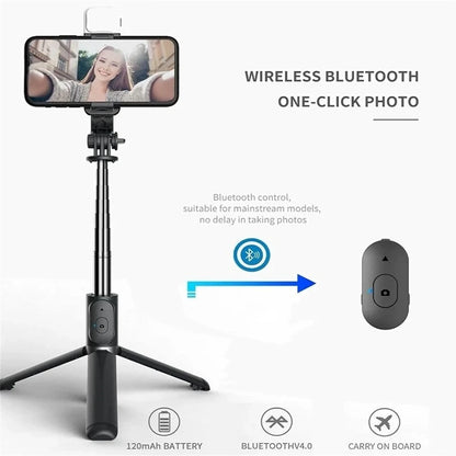 F2 10 Mobile Phone Live Holder Smartphone Retractable Wireless Live Broadcast Stand Dimmable Selfie Stick LED Fill Light Video