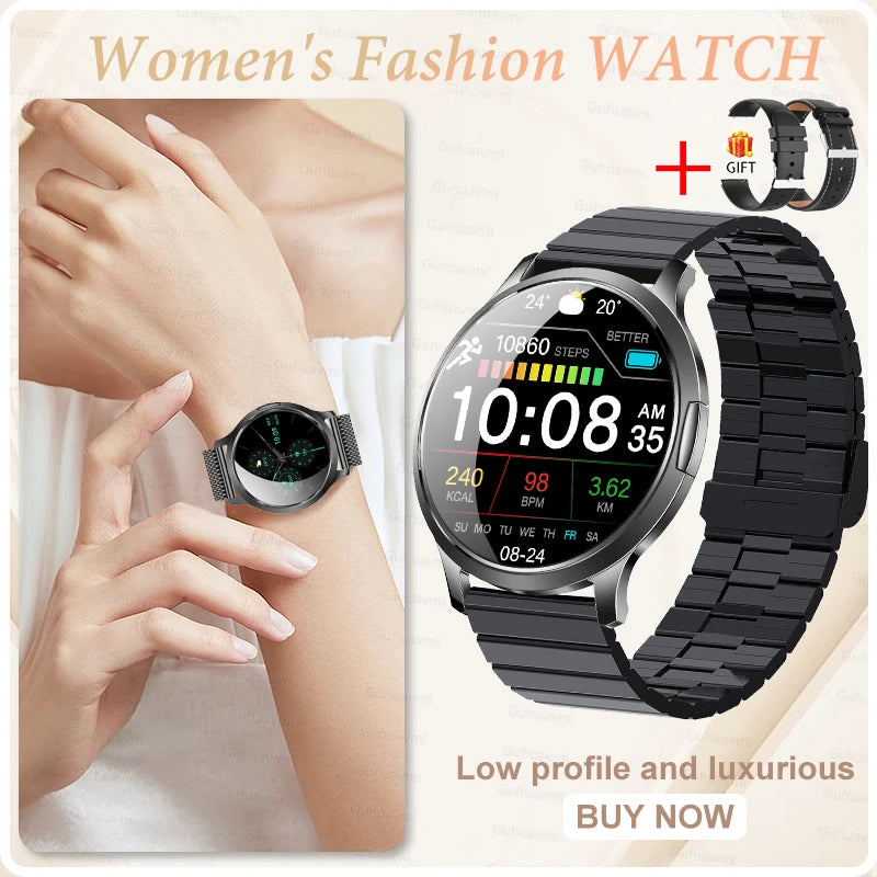 2025 New Smart Watch For Women Gift 1.32 Inch Full Touch Screen Sports Fitness Watches Bluetooth Calls Digital Smartwatch Ladies