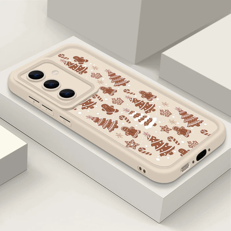 Merry Christmas Trees Case For Samsung Galaxy S25 Edge S24 S23 Ultra S22 Plus A17 A56 A36 A26 A16 A55 A15 A54 S24 S25 FE Cover