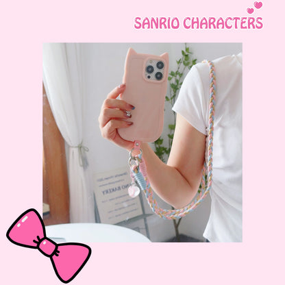Creative Cartoon Mobile Phone Universal Lanyard Crossbody Long Rope Lanyard Rope Cartoon Decorative Pendant Accessories