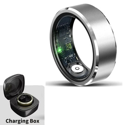 For HUAWEI XIAOMI SAMSUNG Smart Ring Men, Heart Rate Blood Oxygen Pressure Monitor Smartring for Women Sleep Fitness Tracker New - covers4phones