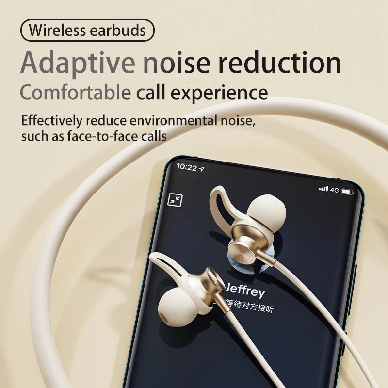 EARDECO Bass Bluetooth Earphone Neckband Earphones Sport Wireless Headphones  Stereo Handsfree Headset with Mic Big Moving Coil