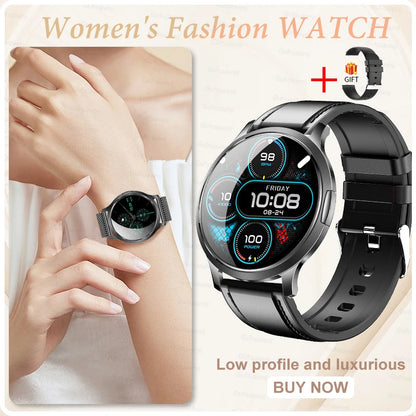2025 New Smart Watch For Women Gift 1.32 Inch Full Touch Screen Sports Fitness Watches Bluetooth Calls Digital Smartwatch Ladies