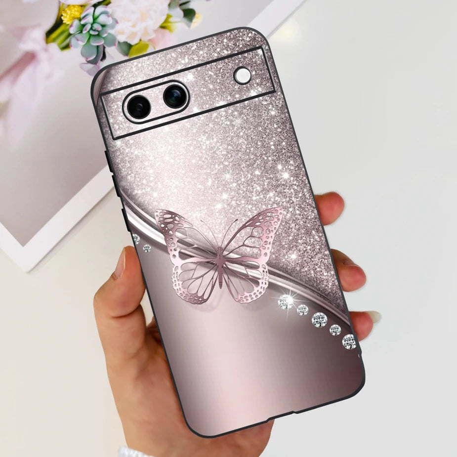 For Google Pixel 8A Case Stylish Painted Cover Soft TPU Shockproof Phone Case For Google Pixel 8 Pro Pixel8A Fundas Coque Bumper