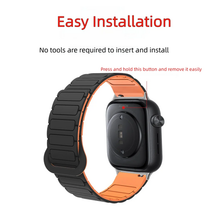 Armor Style Magnetic Wristband For Honor Watch 5 Quick Release Washable Breathable Silicone Sport Smart Watch Band Men Women