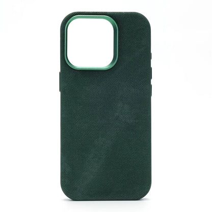 Luxury Metal Lens Magnetic Fiber Leather Case For iPhone 16 Pro Max 15 14 Plus 13 12 MagSafe Wireless Charging Shockproof Cover