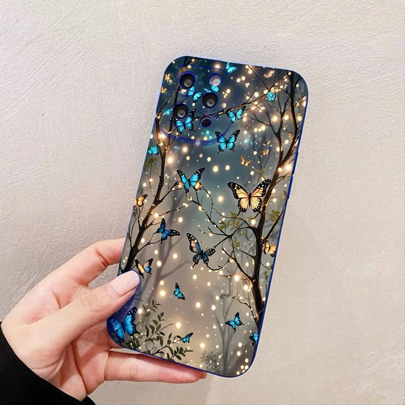 Case for iPhone 17 Glow In The Dark Butterfly Design Phone Case for iPhone 15 14 13 12 11 Pro Max 17 16 15 Pro 16E Cover