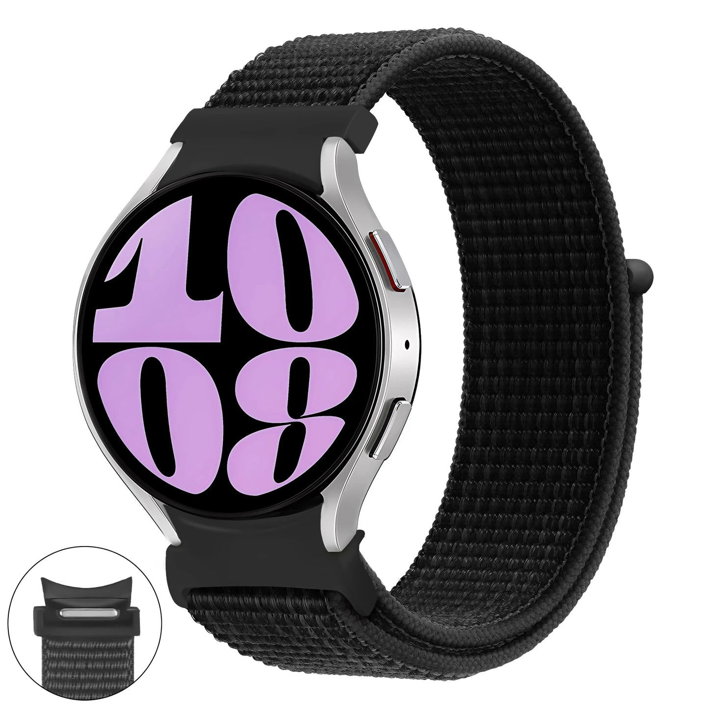 Nylon loop Band For Samsung Galaxy Watch 7 6 5 4 44mm 40mm 5 pro 45mm Sport 20mm bracelet Galaxy Watch6 Classic 47mm 43mm Strap