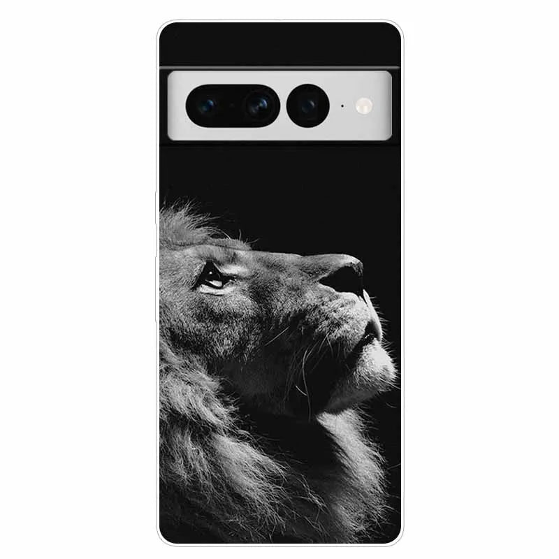 Case for Google Pixel 8 Pro / 7 7Pro Cover Pixel 8Pro Silicone Soft TPU Clear Funda for Google Pixel 8 5G Phone Shells Animals