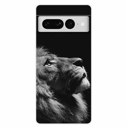 Case for Google Pixel 8 Pro / 7 7Pro Cover Pixel 8Pro Silicone Soft TPU Clear Funda for Google Pixel 8 5G Phone Shells Animals
