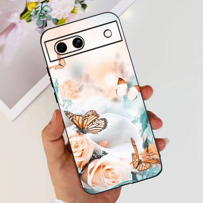 For Google Pixel 8A Case Stylish Painted Cover Soft TPU Shockproof Phone Case For Google Pixel 8 Pro Pixel8A Fundas Coque Bumper