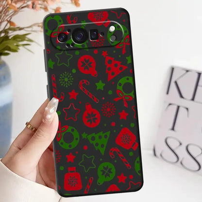 Creative Christmas Element Fashion Case for Google Pixel 9a 6a 7a 6 7 8 Pro 10 9 Pro XL 8a Soft Cover