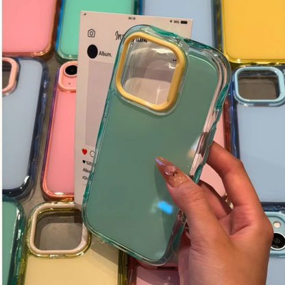 Luxury Jelly Candy Shockproof Case for iPhone 16 15 14 Plus 13 12 11 Pro Max Soft Hit Color Bumper Armor Aesthetic Phone Cover