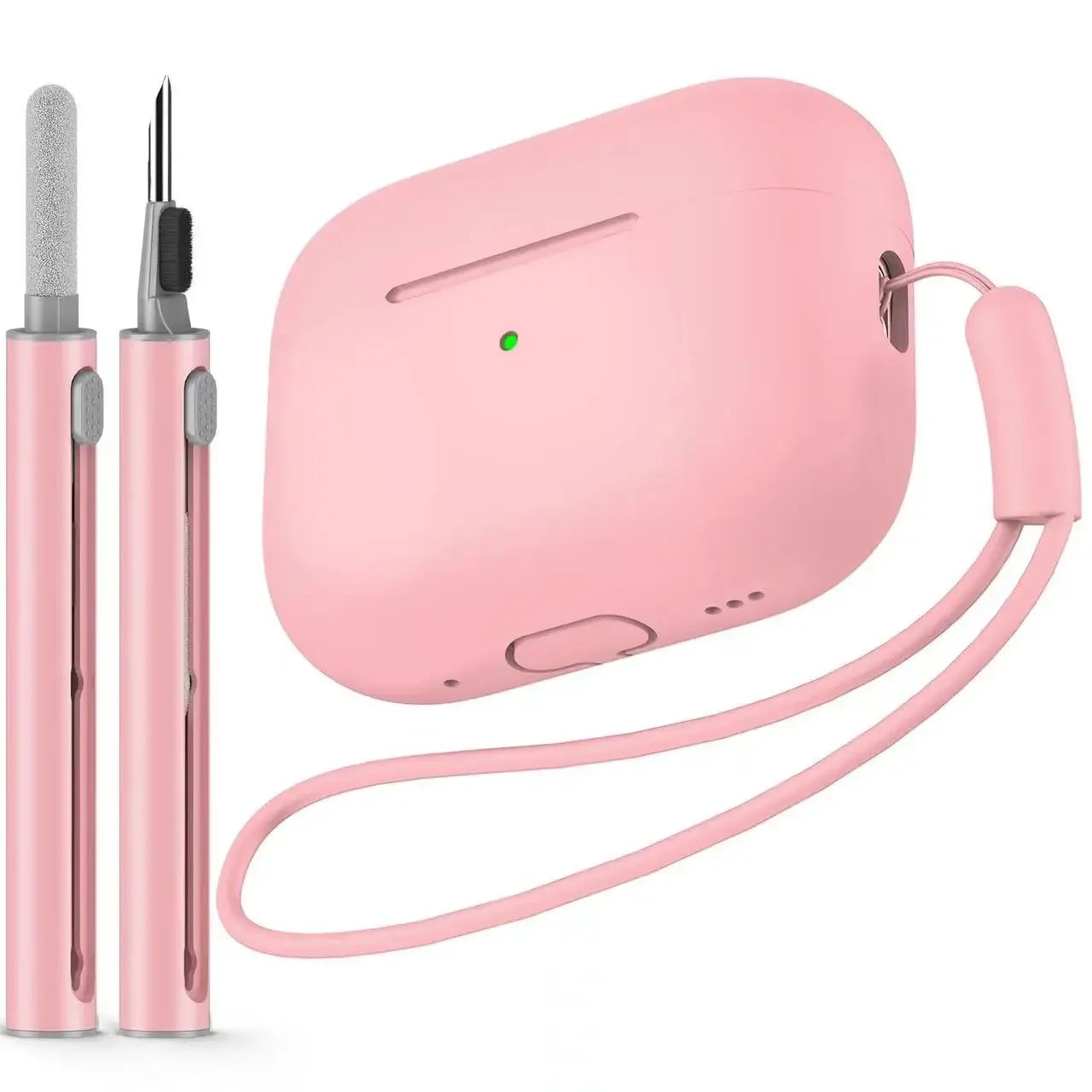 AirPods Pro Case Cover with Cleaner Kit Soft Silicone Protective Case for Apple AirPod Pro 2nd 1st Generation Case for Women Men