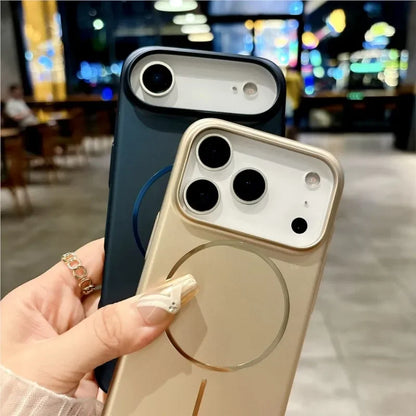 Official Matte Metallic Ultra Thin for Magsafe Wireless Charge Case for IPhone 17 Pro Max Air 16 15 14 Plus 13 12 11 Hard Cover