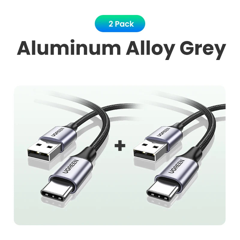 UGREEN 3A USB Type C Cable For Xiaomi Samsung Galaxy S24 Fast Charging USB Charging Data Cable 18W For iPhone 15 iPad Poco USB C - covers4phones
