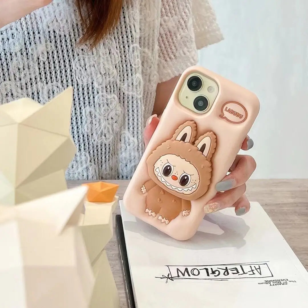 Cute Monster Doll Phone Case Cover for IPhone 11 12 13 14 15 16 Pro Max Shockproof Case for IPhone 16 Pro Max