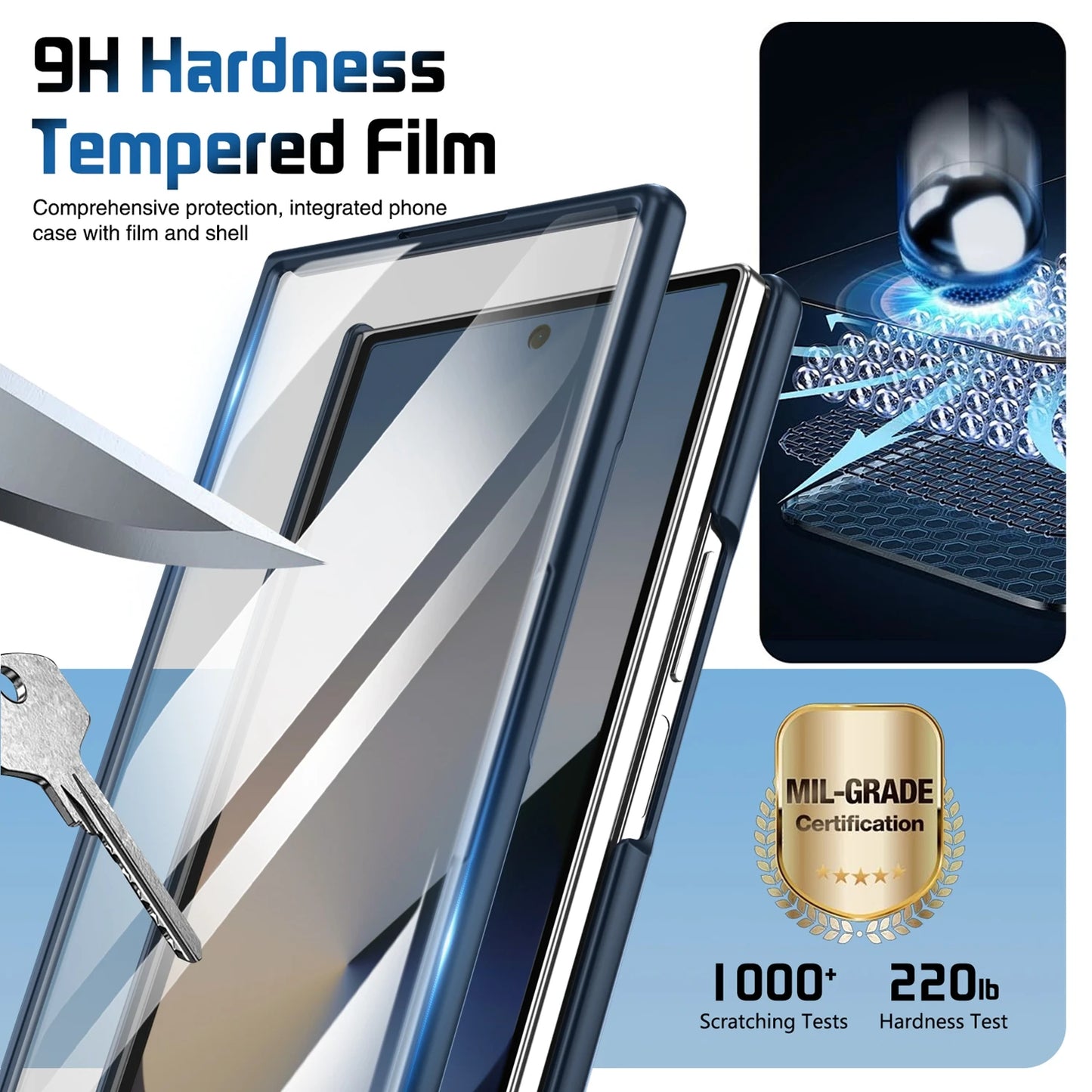 Camera Holder Hinge Protection PC Hard Phone Case For Samsung Galaxy Z Fold 7 6 5 4 3 Outer Screen Glass Shockproof Cover