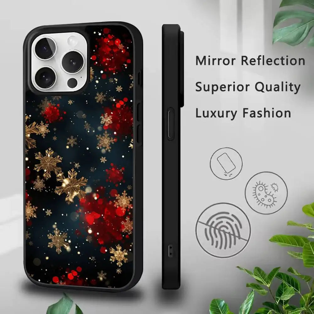 Cartoon Christmas Phone Case For iPhone 17,16,15,14,13,12,11,Pro,Max,Plus,Mini,SE4,E Magnetic Magsafe Wireless Charging