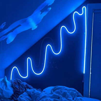 USB LED Neon Rope Lights, RGB Led Strip Lights with Remote, Color Changing Flexible Led Light Strip, Gaming 5V Neon Lights