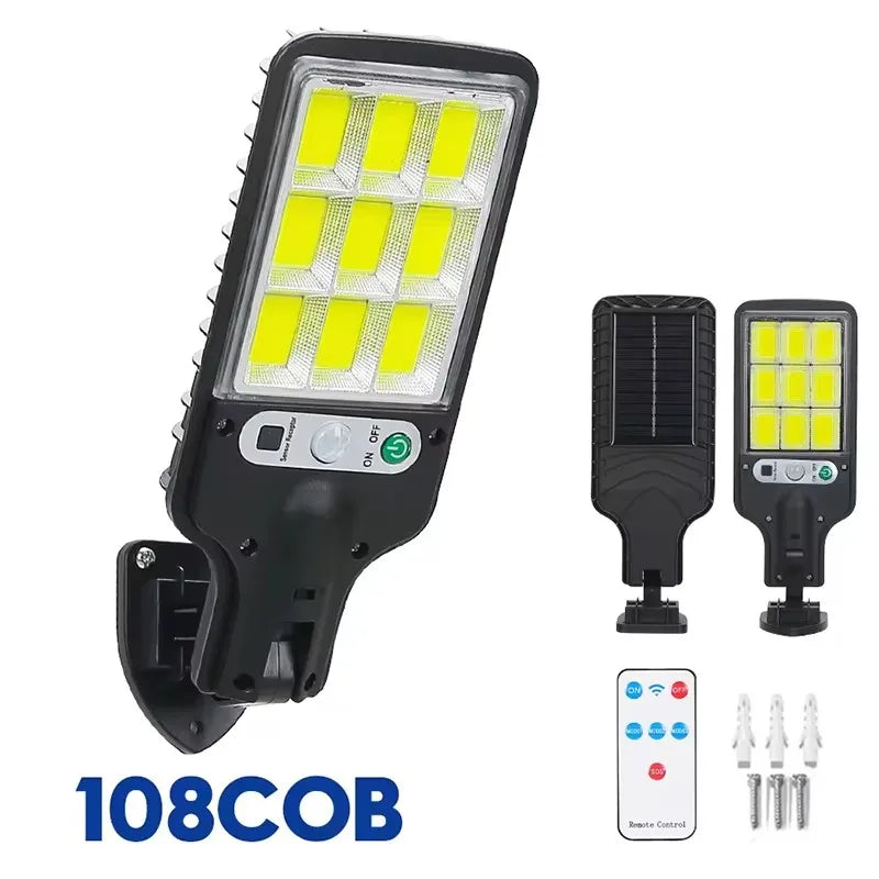 30000LM Solar LED Lights Outdoor Solar Lights Of Motion Sensor 3 Modes Waterproof IP65 Solar Garden Light Street Yard Lantern