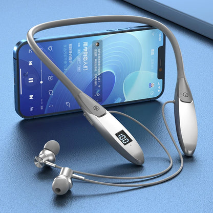 EARDECO 60 Hour Play Wireless Earphones Bluetooth Headphones Neckband 5.3 Bass Headphone with Mic Stereo Sports Earbuds Headset